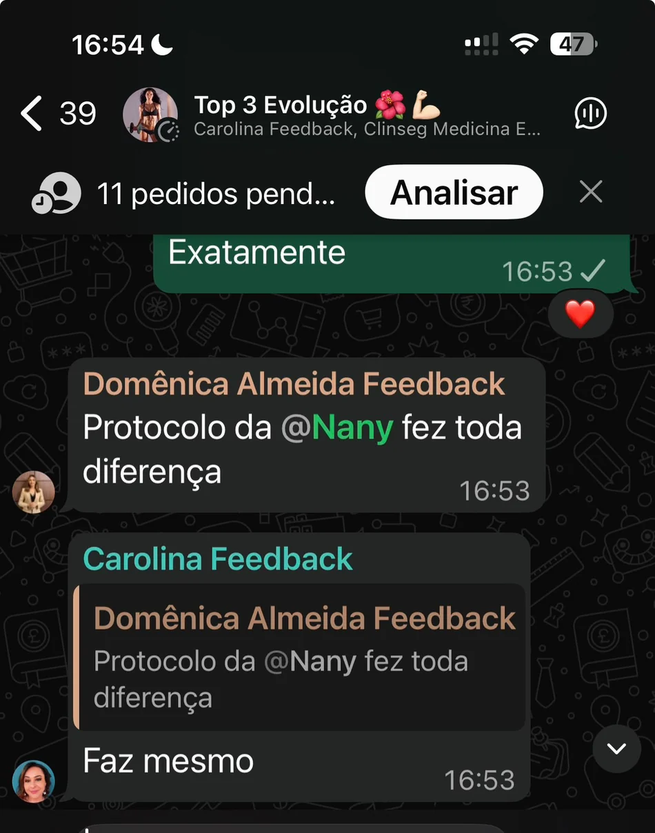 Depoimento sobre resultados com oxandrolona seguindo protocolo